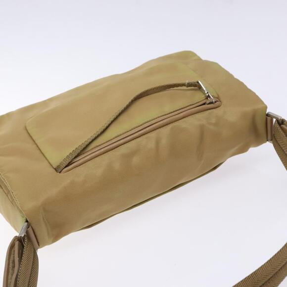 PRADA Shoulder Bag Nylon Beige Silver - Picture 6 of 13